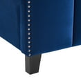 thumbnail image 6 of Modway Lucille Queen Performance Velvet Platform Bed, Blue, 6 of 6