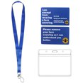 thumbnail image 1 of M谩scara De Tarjeta De Exenci贸n Para Cubrir La Cara Tarjeta De Exenci贸n Cord贸n Para El Cuello Cubierta De La Cara De Pl谩stico Impermeable Soporte Para Insignia Exento Cord贸n Duradero Exento Para Ni帽os, 1 of 1