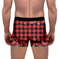 thumbnail image 5 of Funny Boxers for Men Funny Novelty Holiday Boxers Briefs Sofy Comfy Cartoon Printed Underpants Men's Fashion, B01 Red, Size XXXXL, 5 of 5