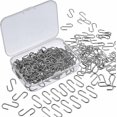 thumbnail image 1 of Conectores de ganchos Mini S de 150 piezas Gancho en forma de S de metal, 1 of 5
