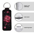 thumbnail image 6 of Yuyamidu Red Rose Chapstick Holder for Women Neoprene Keychains Lipstick Holder Fashion Lipstick Case Cover Portable Lip Gloss Bag Lip Balm Holders Pouch, 6 of 6