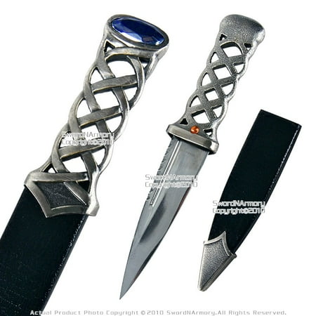 - Scottish Celtic Gaelic Twist Knot Ruby Gemstone Wicca Dagger Knife Medieval LARP