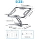 thumbnail image 2 of Soporte portátil ajustable 360° - Elevador ergonómico plegable para escritorio compatible con iPad/Macbook Pro/Air Hp Dell Lenovo Asus, 2 of 3