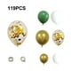 thumbnail image 1 of Ounissouiy 119 piezas Vintage verde blanco oro látex globo guirnalda Kit para niños selva cumpleaños fiesta Baby Shower boda decoraciones Decoración del hogar, 1 of 6