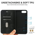 thumbnail image 5 of Dteck Wallet Phone Case for iPhone 8 Plus, iPhone 7 Plus RFID Blocking Credit Card Holder Kickstand Folio Flip Cover with Magnetic Closure, Black, 5 of 10