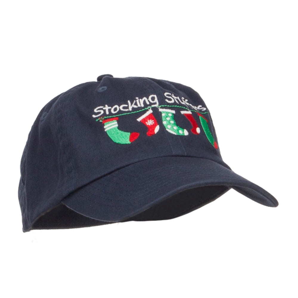 Stocking Stuffers Embroidered Low Cap - Navy OSFM