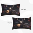 thumbnail image 2 of Sikiie Regal Stag In Forest Print Plush Pillow Cover, Wrinkle-proof and Stain-resistant Pillow Protector without Pillow Core, Home Decoration-16"x24", 2 of 6