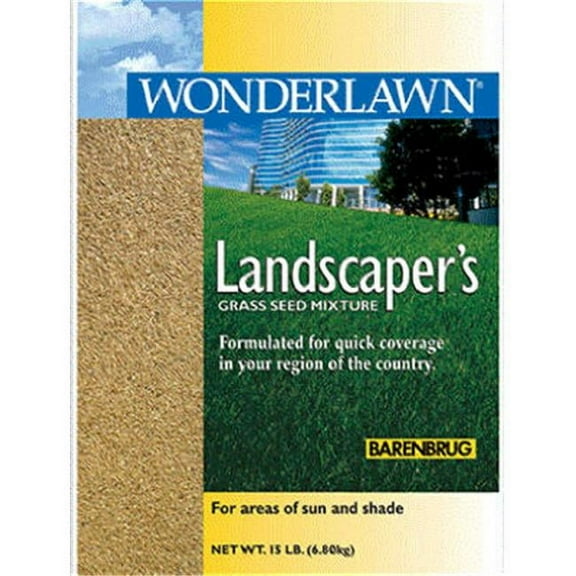Barenbrug 46615 15 lbs. Wonderlawn, Landscaper All Purpose Grass Seed Mix