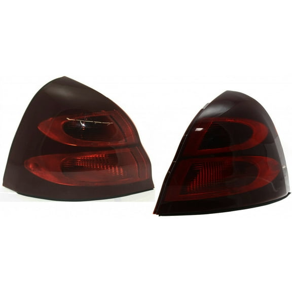 KarParts360 For 2004 2005 2006 2007 2008 Pontiac Grand Prix Tail Light Assembly Pair Driver and Passenger Side w/Bulbs For GM2800176 GM2801176 | 15282264, 25851406