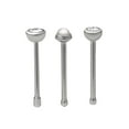 thumbnail image 5 of Hot Silver Men's Classic Pearl and Crystal, Surgical Steel 22G Nose Stud Trio, 3 Pieces, 5 of 7