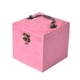 thumbnail image 3 of Caja de almacenamiento de joyas de terciopelo portátil, expositor de anillos, estuche organizador Rosado, 3 of 7