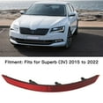 thumbnail image 4 of Bumper Warning Reflector,Car Rear Bumper Marker Reflector Red  Warning Reflector Easy Installation Replacement For Superb 3V 2015 To 2022, 4 of 8