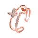thumbnail image 2 of Layered Rings For Women Chic Double Layer Design Copper Golden Christmas Gift, 2 of 3