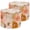 Color 3, variant on Linen Drum Lamp Shades Elegant Vintage Floral Muted Gold Coral Highlights 13" x 13" x 10" Lampshade for Table Lamps Floor Lamps Lamp Shade Replacement Easy Assembly Required