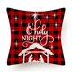 thumbnail image 5 of Juego de 4 piezas funda de almohada con estampado de algodón y lino, funda de almohada navideña para el país, funda de almohada para habitación de fiesta de cumpleaños, sofá, dormitorio Methold HA009543-01, 5 of 6