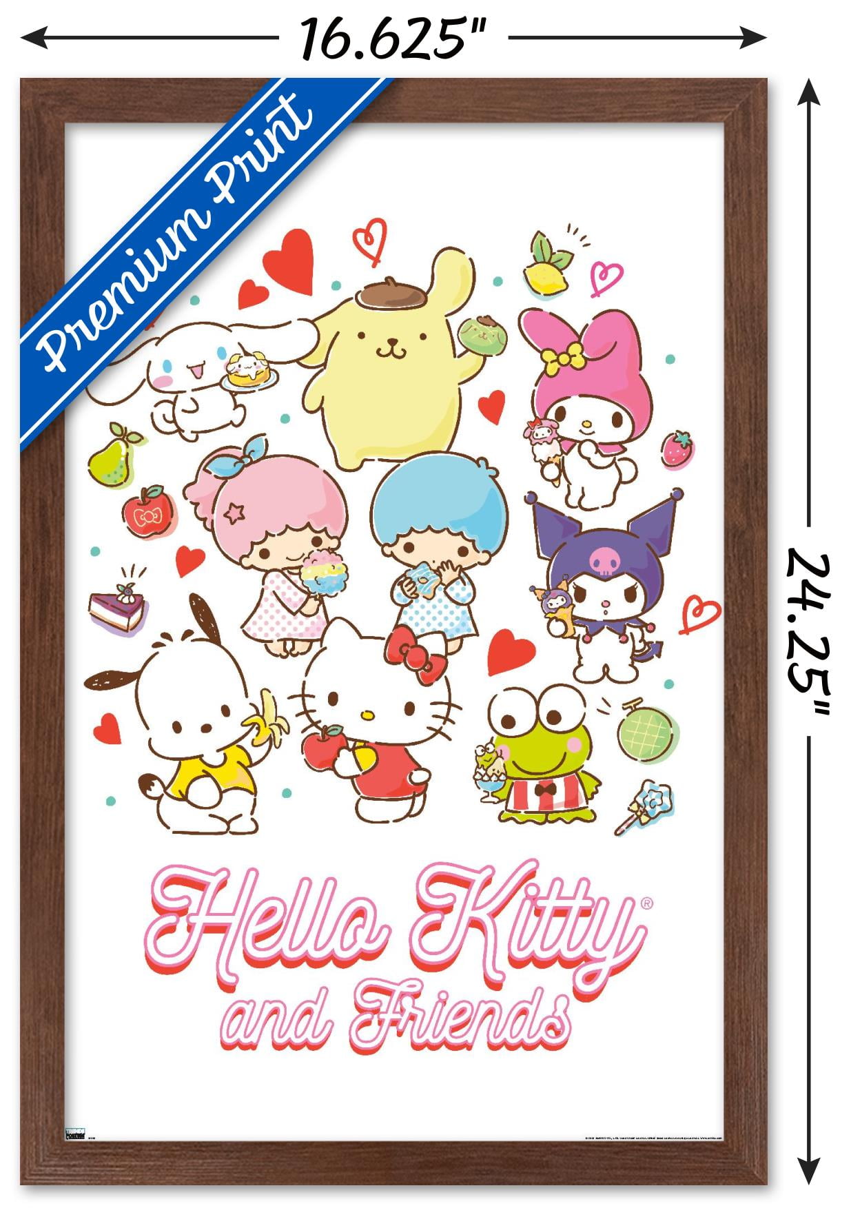  Trends International Hello Kitty and Friends - Kawaii Favorite  Flavors Wall Poster: Posters & Prints