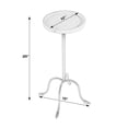 thumbnail image 6 of Butler Specialty Company Berlin Round Marble and Iron Side Table, 6 of 6