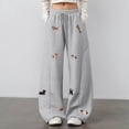 thumbnail image 2 of Women's Baggy Graphic Sweatpants Drawstring Casual Streetwear Sports Trousers With Pockets, 2 of 6
