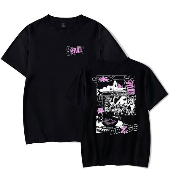 Lucki SMD Merch T-shirt Women Men Crewneck Short Sleeve Fashion Tee