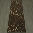 thumbnail image 3 of Ottomanson Ottohome Collection Non-Slip Rubberback Leaves Design Indoor Rug/ Mat, 3 of 7