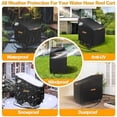 thumbnail image 5 of Hose Reel Cart Covers for Outside,Heavy Duty 420D Hosepipes Cover for Garden with Air Vent,Waterproof Strip,2 Reflective Strip Handles,Univeral Protective Hose Holder Cover,All Season Protection, 5 of 7