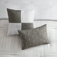 thumbnail image 5 of Sweet Home Collection Walter 7 Piece Stripe Squares Comforter Set, 5 of 5