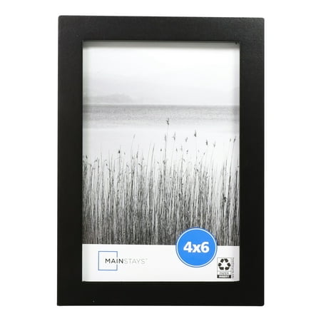 Mainstays 4x6 inch Black 0.5" Gallery Tabletop or Wall Picture Frame