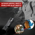 thumbnail image 1 of Dvkptbk The Whistle Sifflet de Survie Extérieur en Acier Inoxydable à Double Tube à Haute Fréquence Camping et Randonnée, 1 of 8