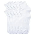 thumbnail image 3 of 12 Pairs Cushion Quarter Socks with Arch Support Cotton Unisex Athletic Sports Workout Running Comfort Sweat-absorbing Anti-Slip Comfy Value Pack, 3 of 3