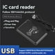thumbnail image 2 of Lector RFID USB Lector de Tarjetas IC Lector de Tarjetas Inteligentes Sin Contacto HID Driver-Free Soporte Ventana Linux Android, 2 of 8