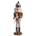 thumbnail image 6 of Ornativity Christmas Candyland Gingerbread Brown Wooden Nutcracker Candy Cane & Gingerbread Cookies, 6 of 7