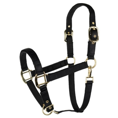 Schneiders Magnetic Therapy Calming Nylon Stable Halter for Horse | Black | Cob