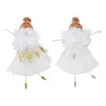 thumbnail image 4 of Cateissary Muñeca colgante Adornos navideños resistentes al desgaste Lindo colgante de árbol de Navidad Adornos exquisitos Muñecas Kits de decoración para fiestas Oro, 4 of 6