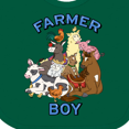 thumbnail image 4 of Inktastic Farmer Boy with Happy Farm Animals Boys or Girls Baby Bib, 4 of 4