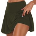 thumbnail image 1 of 2023 Tenis para mujeres Baile Fitness Faldas deportivas sólidas Tenis femenino Correr Skort Active Athletic Yoga Fitness Falda corta Tan Jianjun unisex, 1 of 2