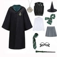 thumbnail image 4 of Disfraz de bruja y mago para niños y adultos, bata con capa para niños, niñas, hombres y mujeres, Cosplay de Halloween, 4 of 4