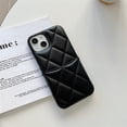 thumbnail image 1 of Estuche de cuero a prueba de golpes con patrón de rombos de lujo para iPhone 14 11 12 13 Pro Max, lindo tarjetero de moda zhangyuxiang LED, 1 of 2