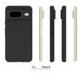 thumbnail image 3 of TopSave Slim, Matte Black Thin Soft Rubber Gel Back TPU Cases For Google Pixel 8 (6.2"), 3 of 3