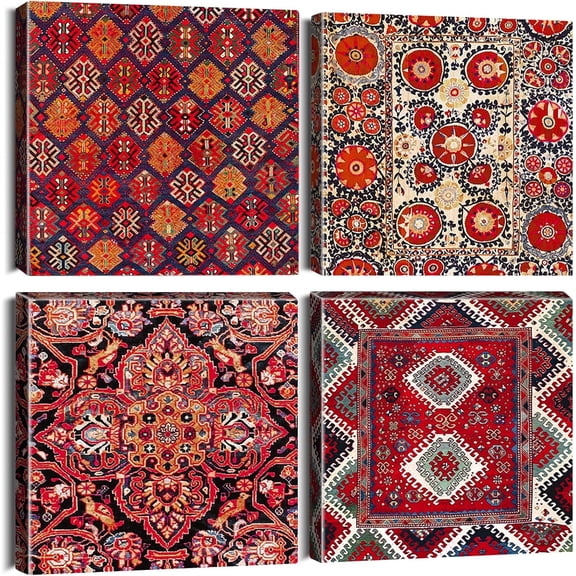 Moroccan style Printing on canvas Wall decoration for Bedroom Oil paintings for Bath Bedroom Restaurant 12x12 inch Unframed