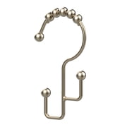 Better Homes & Gardens Satin Nickel Easy Glide Double Shower Hooks, Rustproof, 12 Count