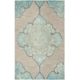 thumbnail image 2 of Safavieh Dip Dye Peregrine Floral Area Rug, Gray/Turquoise, 5' x 8', 2 of 8