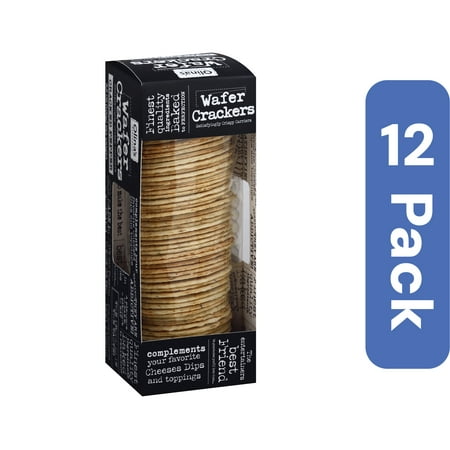 Olina's Bakehouse Cracked Pepper Cracker Wafers 3.5 oz (Pack of 12)