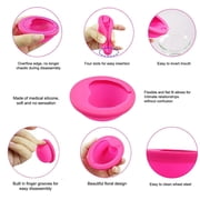 1pcs Silicone Flat Fit Design Extra Thin Reusable Silicone Menstrual Disc For Women Menstrual With Pull Tab Sterilizing