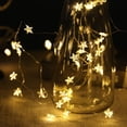 thumbnail image 1 of Cuerda, 9,8 pies/30 luces LED de cadena de hadas, luces de cadena que funcionan con pilas para decoración de interiores y exteriores, bodas, fiestas en el hogar, vacaciones. Ormromra HMJM430, 1 of 7
