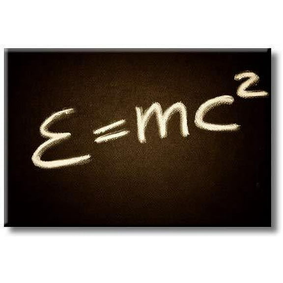 Einstein E=Mc2 Picture on Stretched Canvas, Wall Art Décor, Ready to Hang