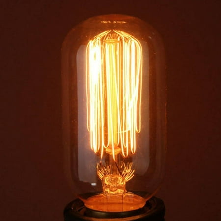 

T45 Retro Vintage 110V 40W E26 Filament Straight Firework Art Edison Light Bulb Incandescent Edison Bulbs