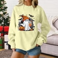 thumbnail image 2 of DORKASM Women's Halloween Sweatshirt Long Sleeve Comfy Loose Fit Spooky Hoodies Crew Neck Funny Cute Fashion Fall Pumpkin Tops 2026 Funny Print Sweatshirt Beige M, 2 of 7