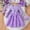 Purple, variant on Elegant Girls Dress for Everyday Wear Solid Rose Pattern Floral Design Suitable for Spring Summer Kids Fashion Dress