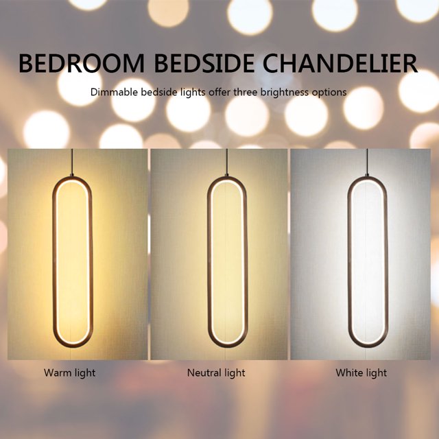 Candelabro de dormitorio 3000k-6000K Luz LED de techo Lámpara colgante de noche blanca cálida FLhrweasw Nuevo