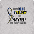 thumbnail image 4 of Inktastic I Wear Blue and Yellow for Myself Down Syndrome Awareness Boys or Girls Long Sleeve Toddler T-Shirt, 4 of 5